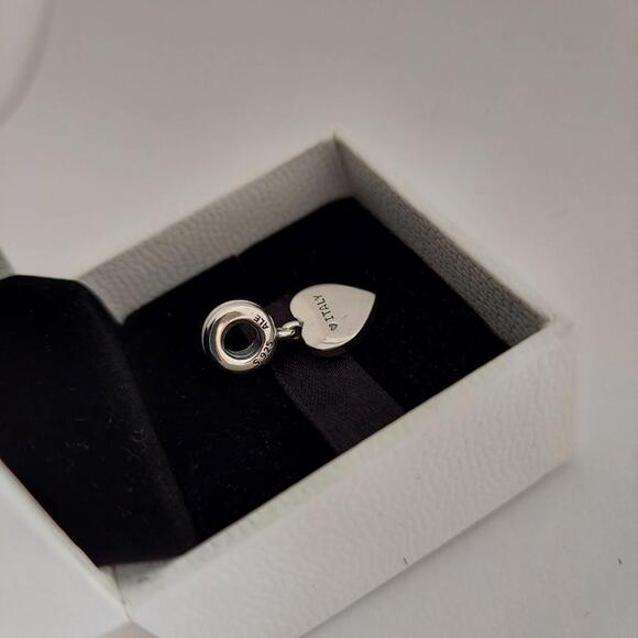 Pandora Italy Flag Love Travel Silver Charm Dangle Authentic with Gift Box #136 - Picture 3 of 6